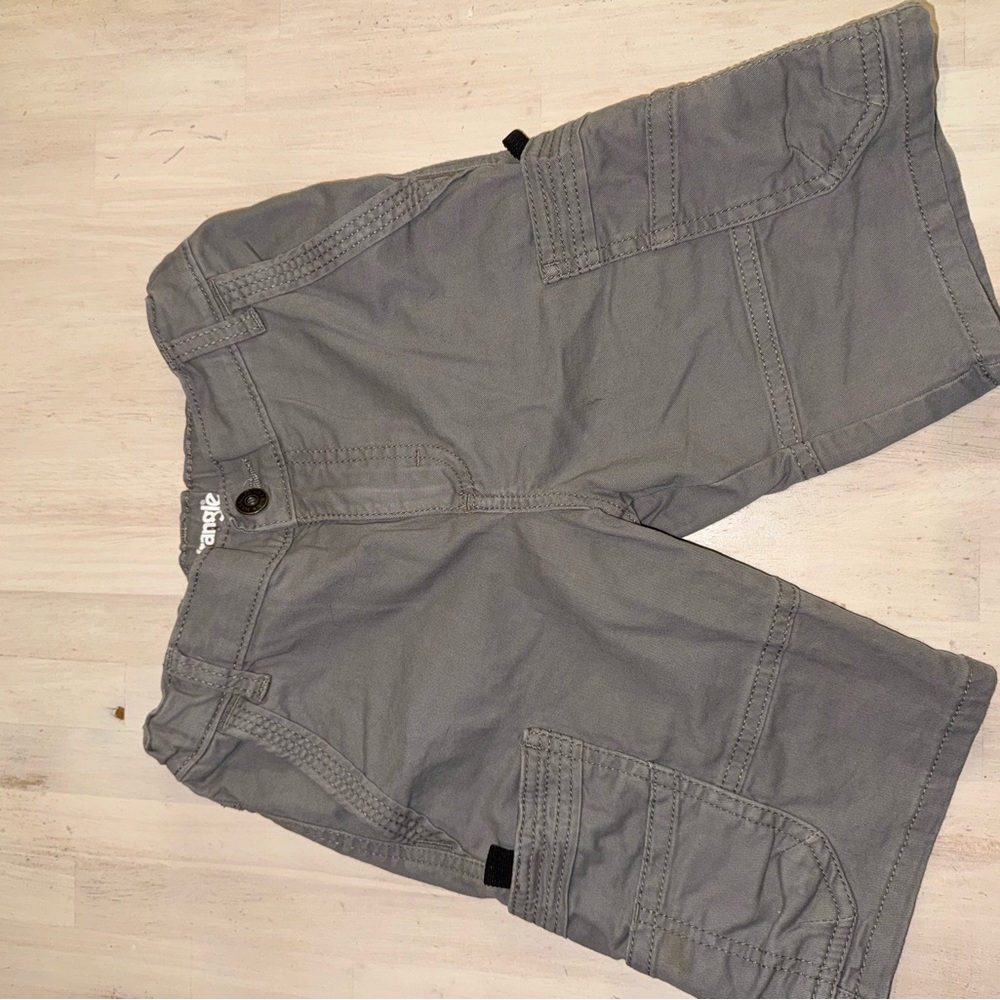 Wrangler Gray Cargo Shorts Lightweight Knee-Length